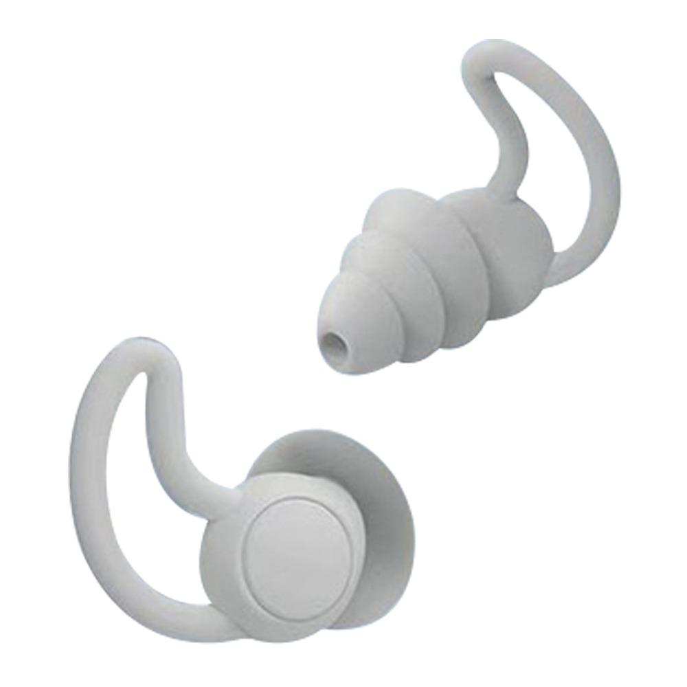 

Soft Silicone Silicone Earplugs Noise Reduction Multi-Use Soundproof Earplugs Noise Prevention Ear Protection сірий