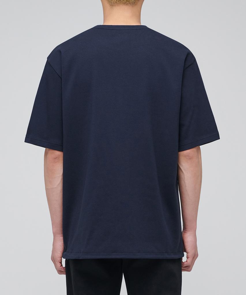 Musinsa Standard Relaxed Fit Crew Neck String T-Shirt [Navy]