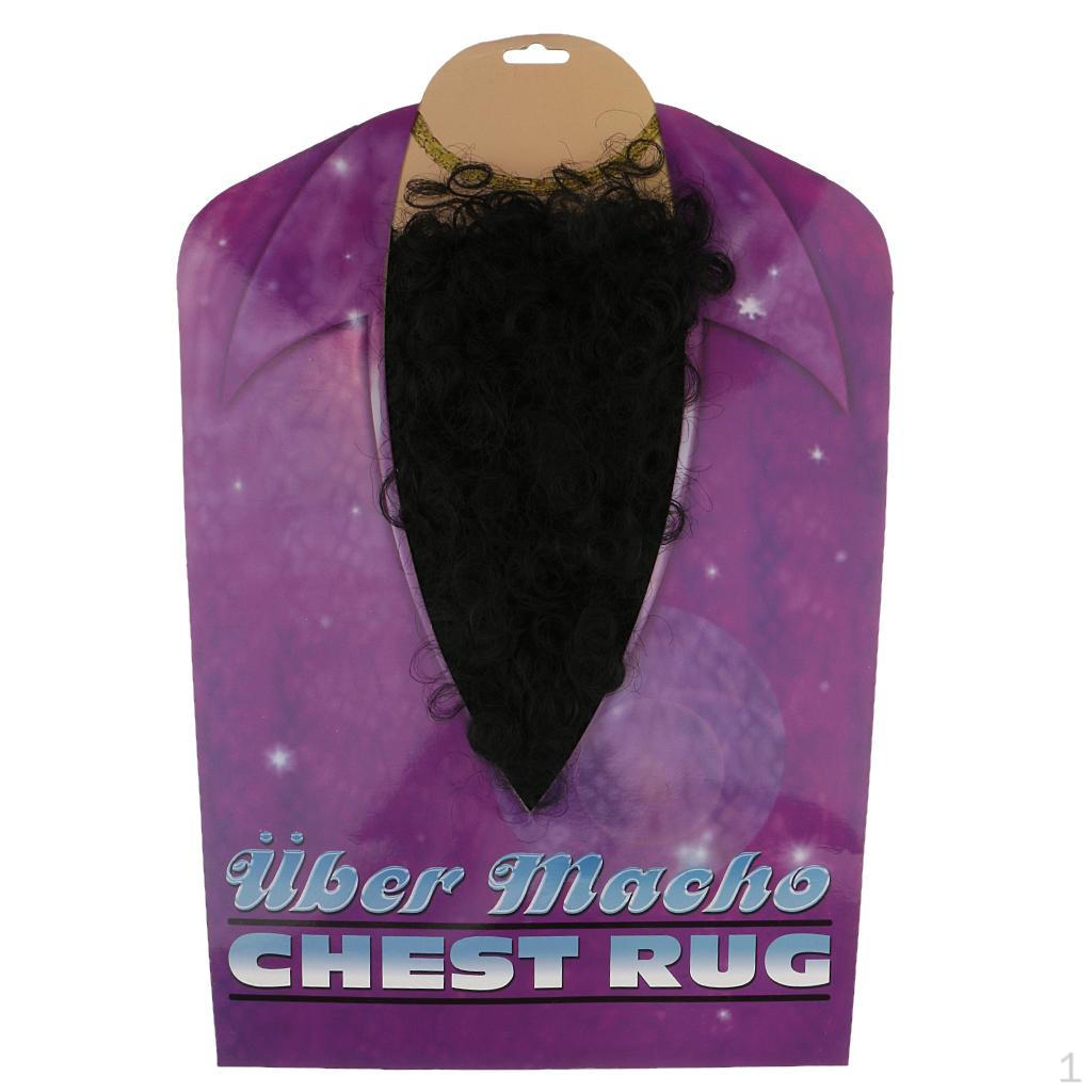 Funny Chest Hair Wig Mens Fancy Dress 70s Cosplay Prop