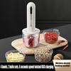 Electric Food Processor Rechargeable Meat Grinder with 2 Blades And 3 Bowls Portable Veggie Chopper Blender Kitchen Supplies