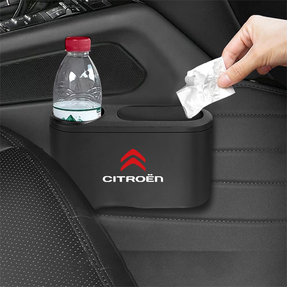 ABS Auto Tür Seiten Hängender Mülleimer Mit Flaschenhalter Mülleimer Für Citroen C1 C3 C4 C4L C5 C6 VTS C-ELYSEE C4L DS3 DS ZX