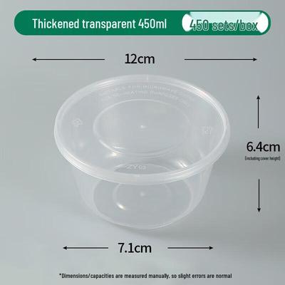 Einweg Runde Plastik Takeaway Behälter