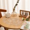 Flower Embroidery Lace Table Mat Embroidered Vase Table Lamp Pad Lace Table Cloth  Beside Table