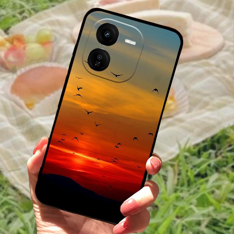 Coque de téléphone pour Vivo IQOO Z9x Luxe Peinte Silicone Arrière pour IQOO Z9x Anti-traces de doigts TPU Souple Coque de Protection