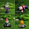 Collectible Garden Gnomes with Accessories - Resin Miniature for Halloween, Home Decoration, Fairy Garden Ornament