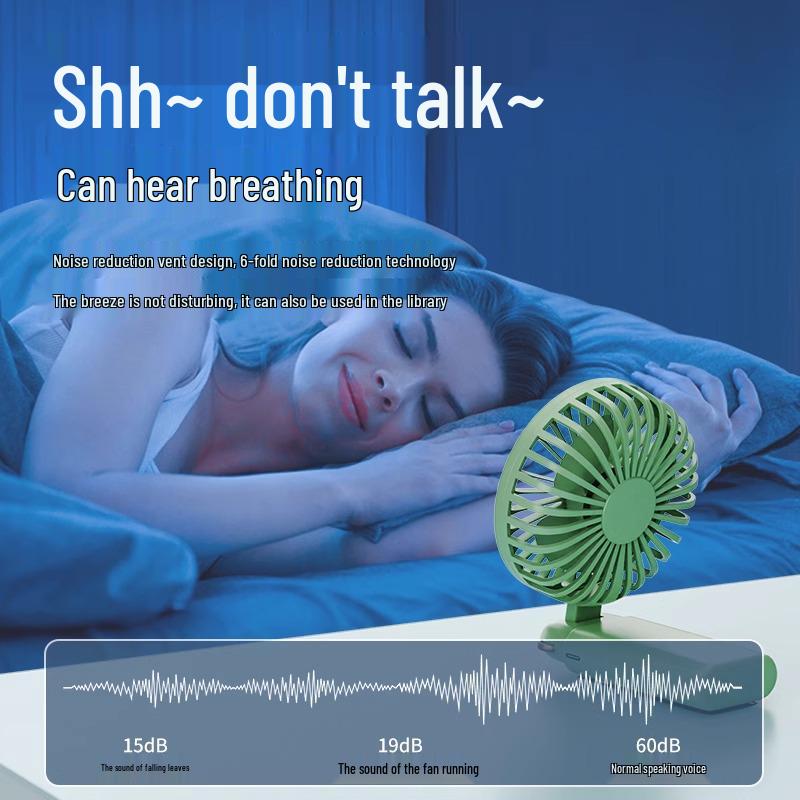 Rechargeable Mini USB Bedside Fan