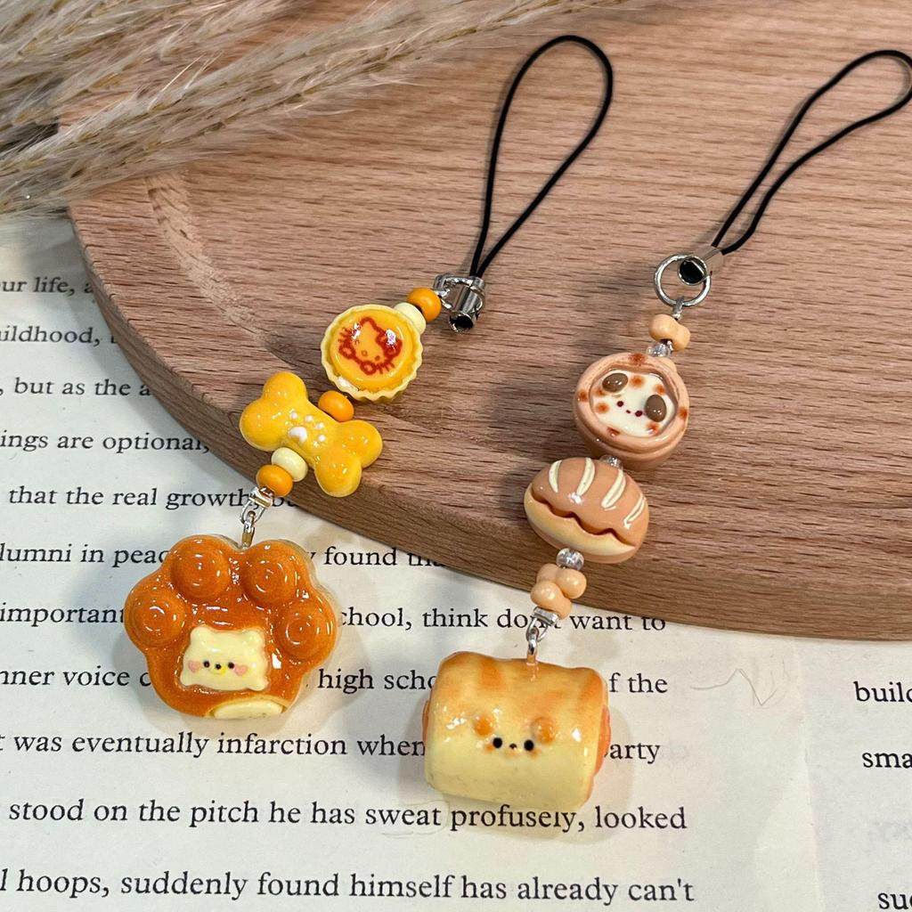 Xiaohongshu Dog Flower Roll Cute Toy Keychain & Lanyard Pendant
