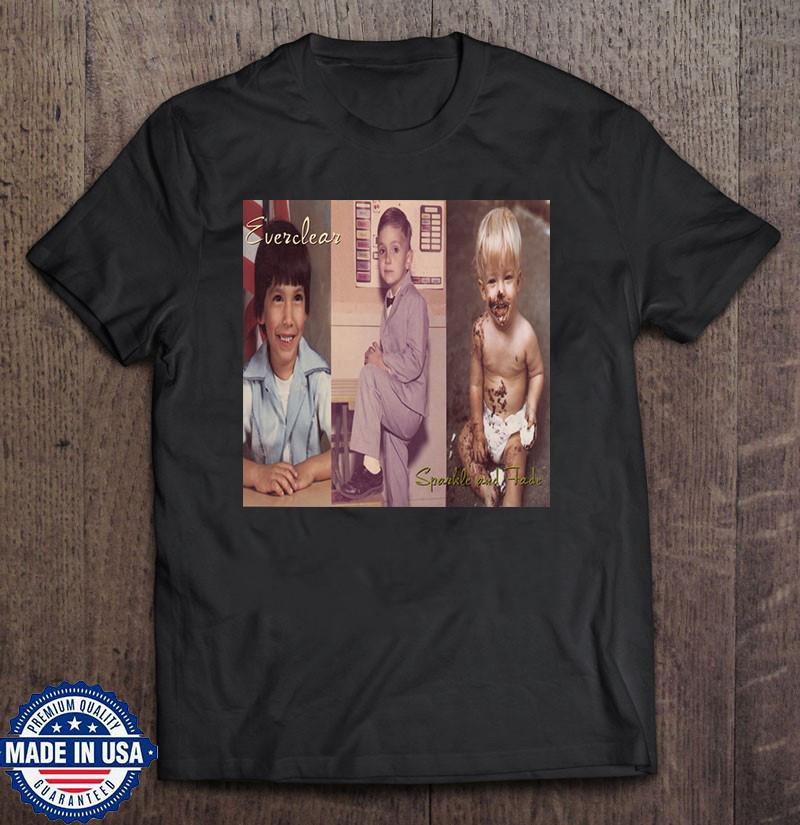 Хлопковая футболка унисекс Everclear Band Sparkle And Fade Черная Размер S-5XL S