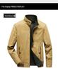 Men's Double-Sided Pure Cotton Jacket - Stand Collar, Loose Fit, Business Casual for Spring and Autumn.