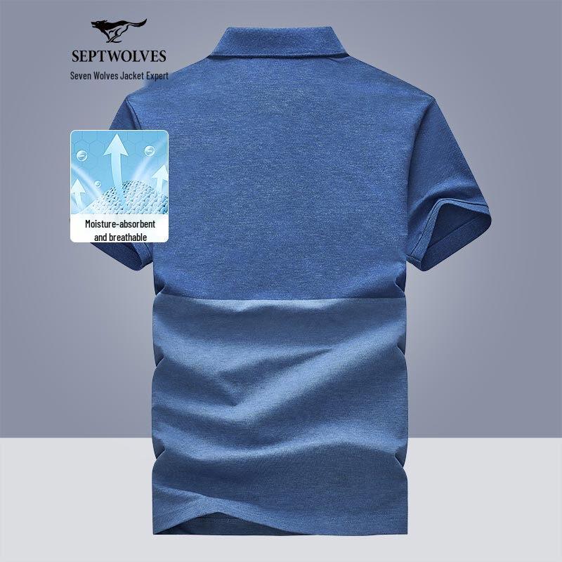 SEPTWOLVES Herren Poloshirt mit kurzen Ärmeln