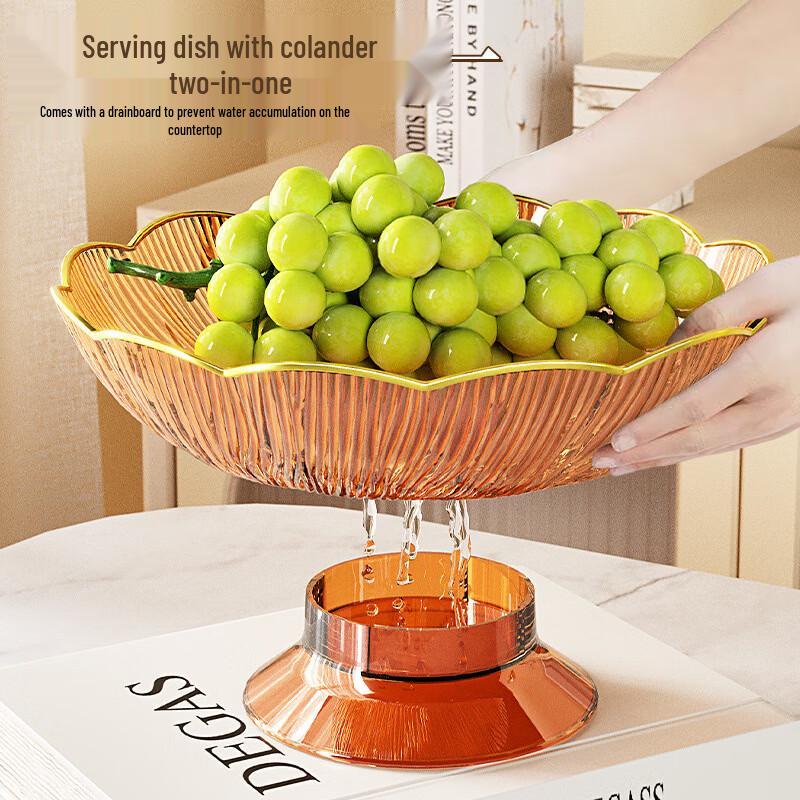 Ruhan Petal Fruit Bowl with Drainage