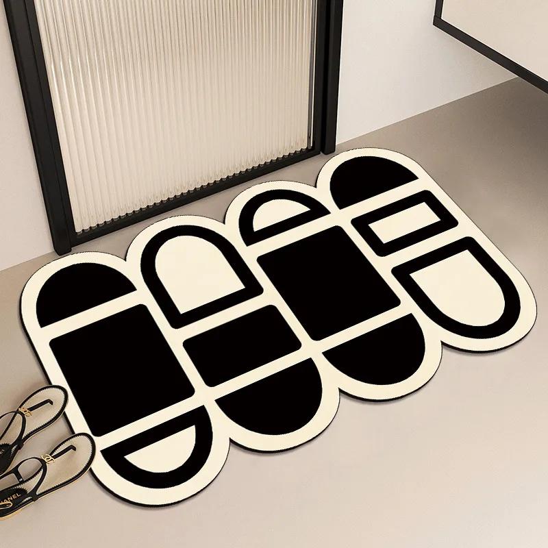 

Коврик для ванной комнаты из диатомовой грязи, устойчивый к грязи и легко моющийся, впитывающий воду, быстросохнущий, противоскользящий 40X60cm 15.7X23.6in