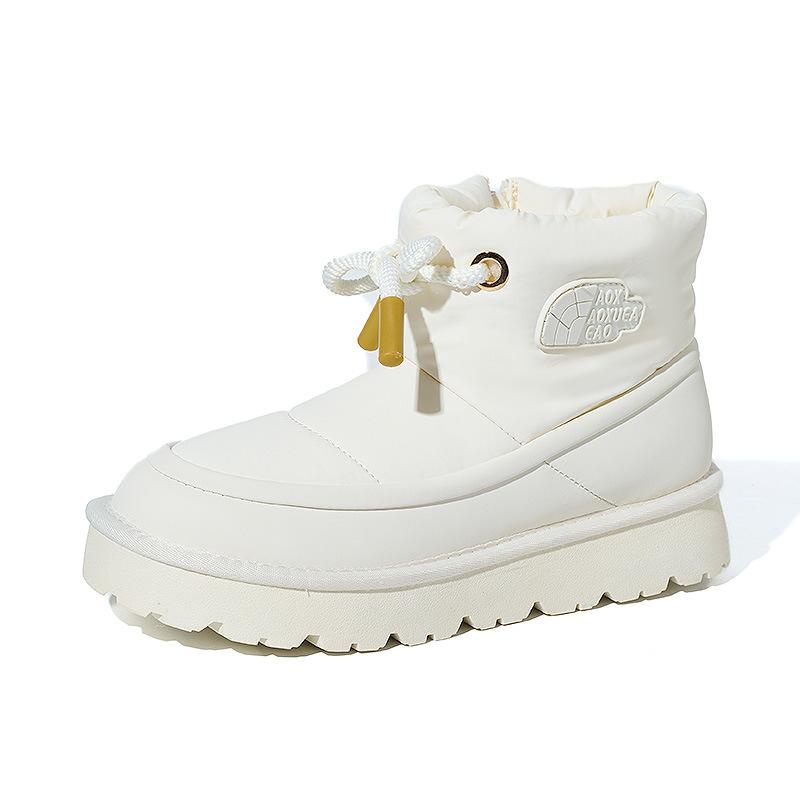 

Женские зимние теплые меховые ботинки большого размера на мягкой подошве, утепленные подкладкой, ботильоны до щиколотки, нескользящие, для пеших прогулок, повседневные, спортивные, хлопковые ботинки 40