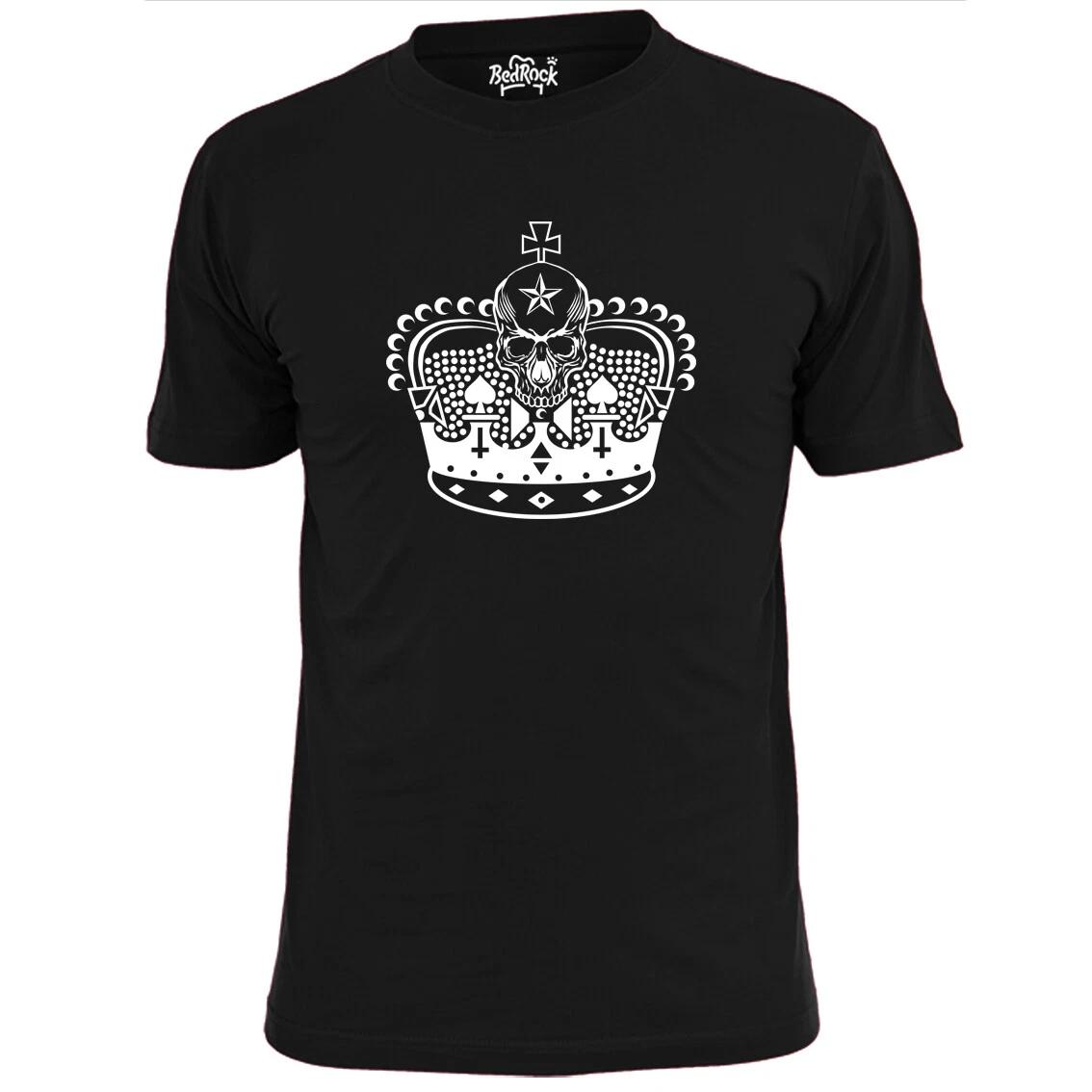 Mens Skull Crown Heavy Metal T shirt Metallica Megadeth Maiden Pagan 2XL