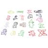 100pcs Paper Clips Colorful Cute Exquisite Mini Metal Paperclips for Party Invitation Cards Students