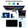 Russian Arabic Korean Spanish Portable 10 Inch Wireless Keyboard and Mouse Set For iPad Samsung Tablet Laptop Android IOS