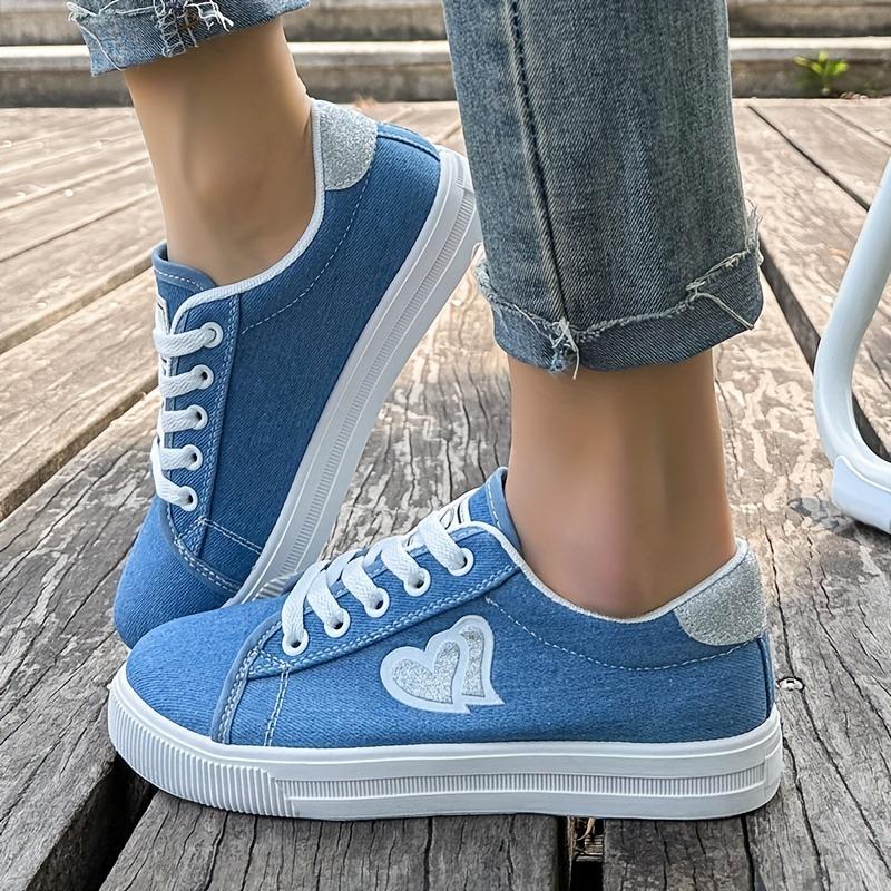 Women'S Casual Sneakers - Breathable Fabric Lace-Up Shoes with PVC Sole, White Low-Top Design, All-Season Comfort for Casual Attire