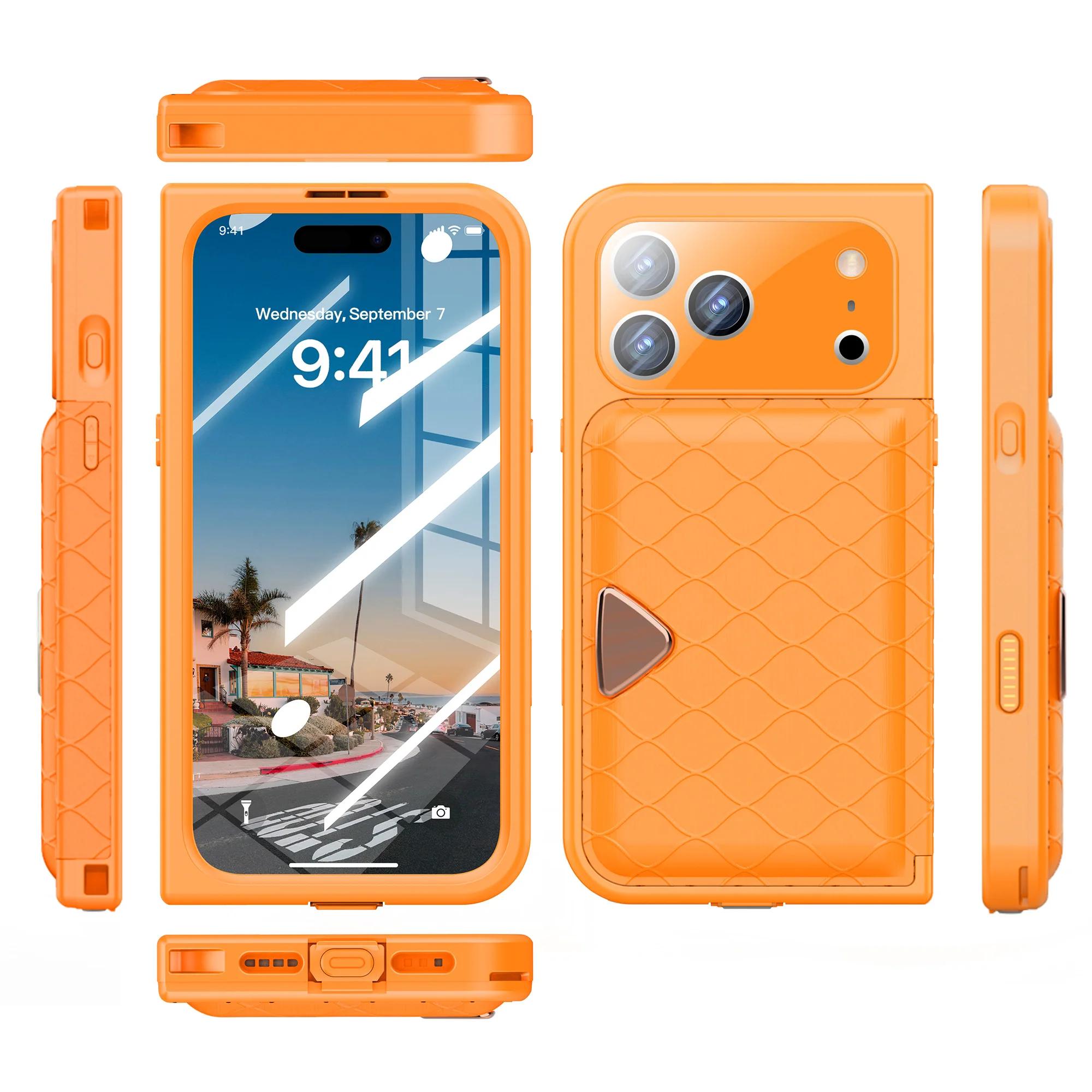 

Magnetic Concealed Mirror Card Bag & Anti-fall IP68 Waterproof Phone Case & Crossbody Phone Bag For iPhone 17 Pro/17 Pro Max for iPhone 17 Air