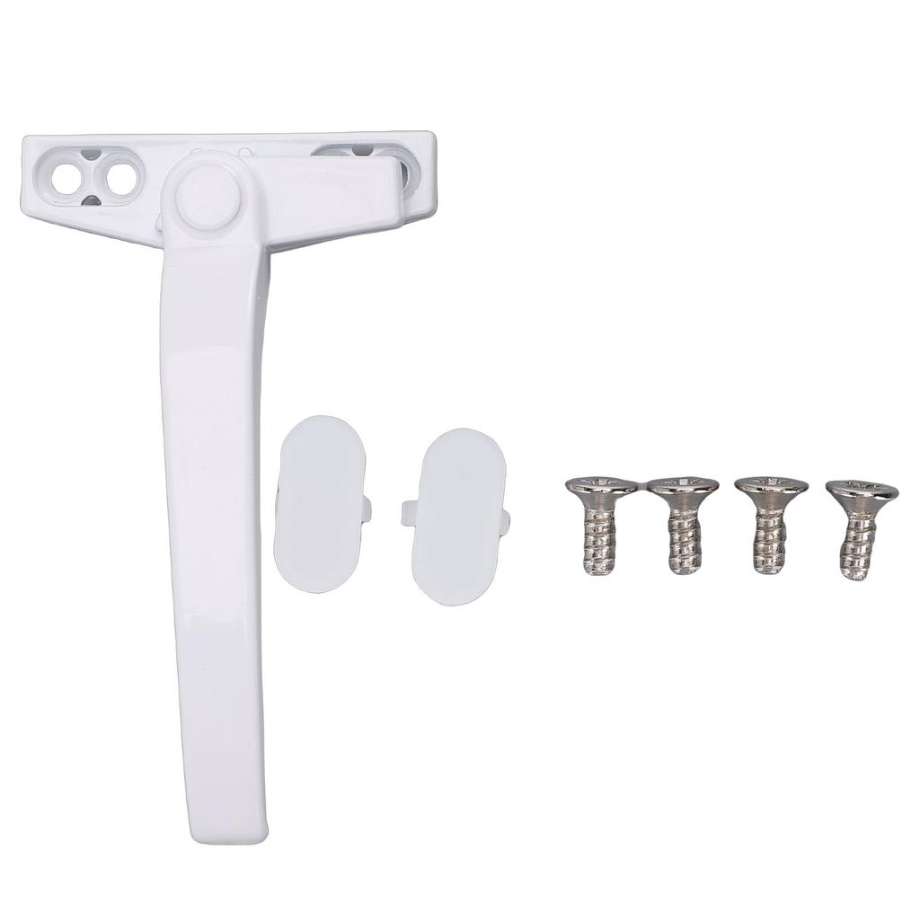 Rechter und linker Fensterverschluss Ersatz Aluminiumlegierung Universal Drehkippfenster Abschließbarer Griff Weiß