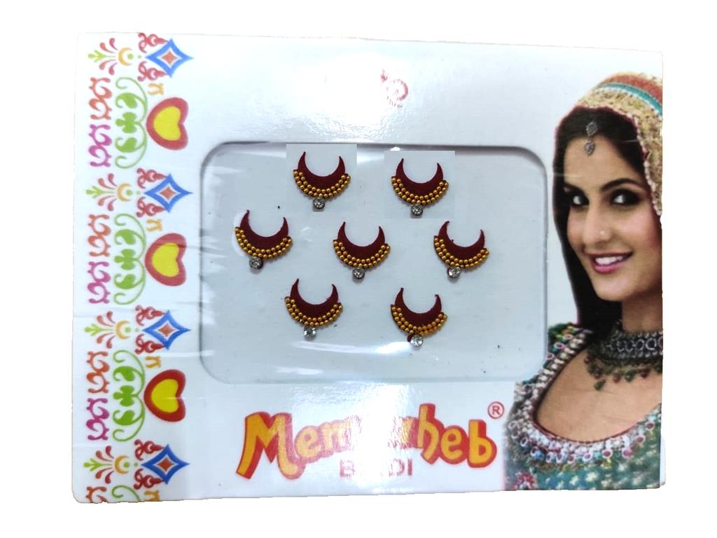 @ Forma Tradicional India de Media Luna Con Piedra Bindi Para Mujeres Zr-8079-60%De Descuento