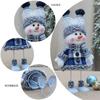 New Year Valentine's Day Plush doll toy cute skiing rocking snowman decorations plush toy holiday party house gifts for girl