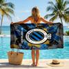 Club Brugge FC Stampa Asciugamano da Spiaggia Quick Dry Microfibra Assorbente Portatile da Viaggio Asciugamano da Nuoto