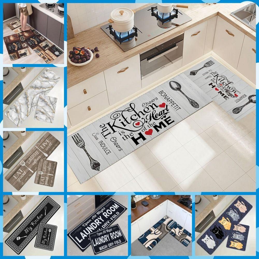 

Non-slip Kitchen Floor Mat Washable Entrance Rug Room Decoration Doormat Bathroom