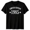 Limitovaná edice 1985 40. narozeniny Čtyřicáté Unisex Tričko Muži Ženy Grafické tričko