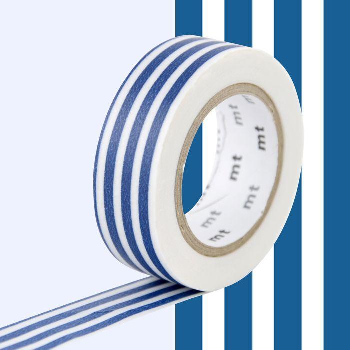 Masking Tape Lines - Indigo - 1.5 Cm X 7 M