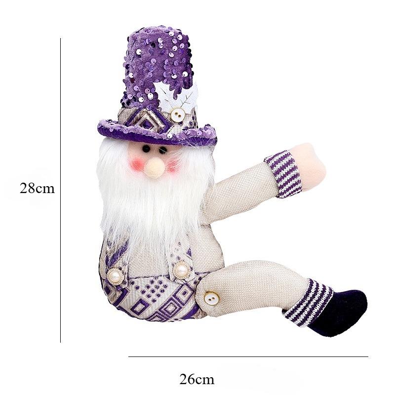 Christmas Creative Curtain Buckle Cartoon Doll Decoration Hotel Restaurant Decoration Doll Buckle Window Pendant