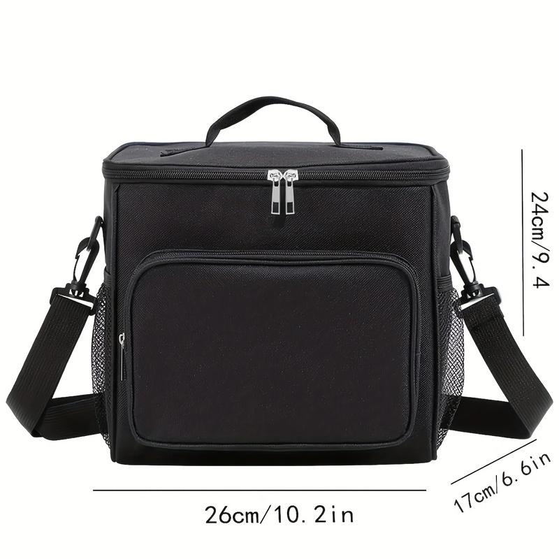 Large Insulated Reusable Lunch Bag With Adjustable Shoulder Strap Portable Thermal Food Tote For Women Men Work Picnic Travel