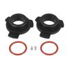 X AUTOHAUX 9012 HIR2 LED Headlight Adapter Base Bulb Socket Retainer Holder Universal Car Black 2pcs