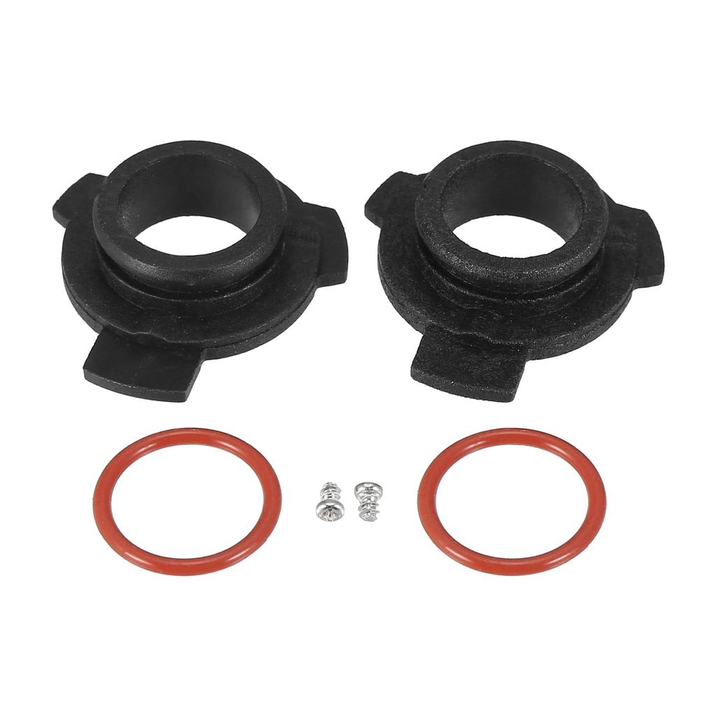 X AUTOHAUX 9012 HIR2 LED Headlight Adapter Base Bulb Socket Retainer Holder Universal Car Black 2pcs