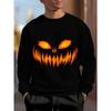 Men's Sweater, Men's Crew Neck Sweater, Fashion Men's Casual Crew Neck Pullover, 3D Printed Halloween Patterns, Halloween Gifts, Sweatshirts