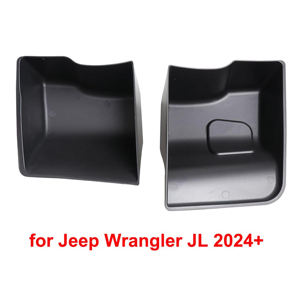 

Car Rear Trunk Side Storage Box Cargo Organizer Tray for Jeep Wrangler JL 2025 Up 2/4-Door Stowing Tidying Interior Accessories чёрный