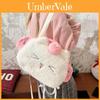 Cute Cat Plush Backpack With Cartoon Pattern For Casual Travel And School Use