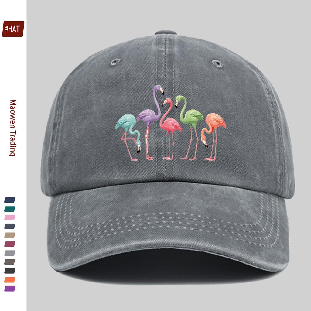 Pc Stück Bunte Flamingo-Print Trucker-Kappe Verstellbare Snapback-Kappe mit Flamingo Leicht Geeignet für Männer Frauen für