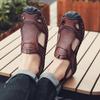 Golden Sapling Breathable Men's Sandals Genuine Leather Summer Shoes Leisure Loafers Casual Flats Casual Sandals for Men