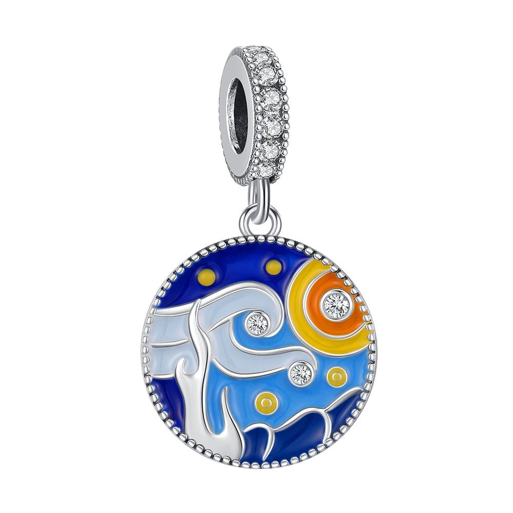 Original Colorful Pendant Chakra Rainbow Charm Fit Bracelet Diy For Women Elegant Bead Pride Month Love Mother'Day Gifts