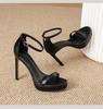 Summer 2024 Women's 11cm Open-Toe Waterproof Stiletto Platform Sandals