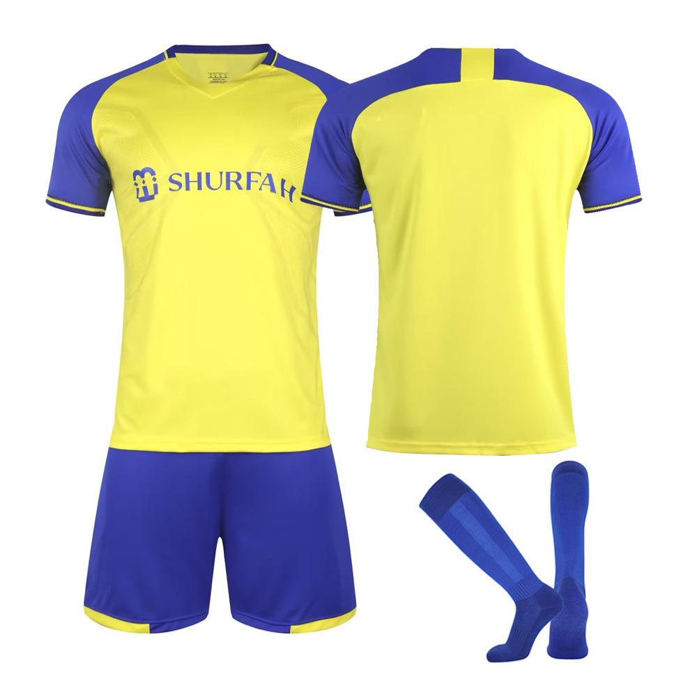 

2223 Al-Nassr FC Home Football Jerseys Shorts Socks Set New Shorts Socks Adult Sizes Outfits 24
