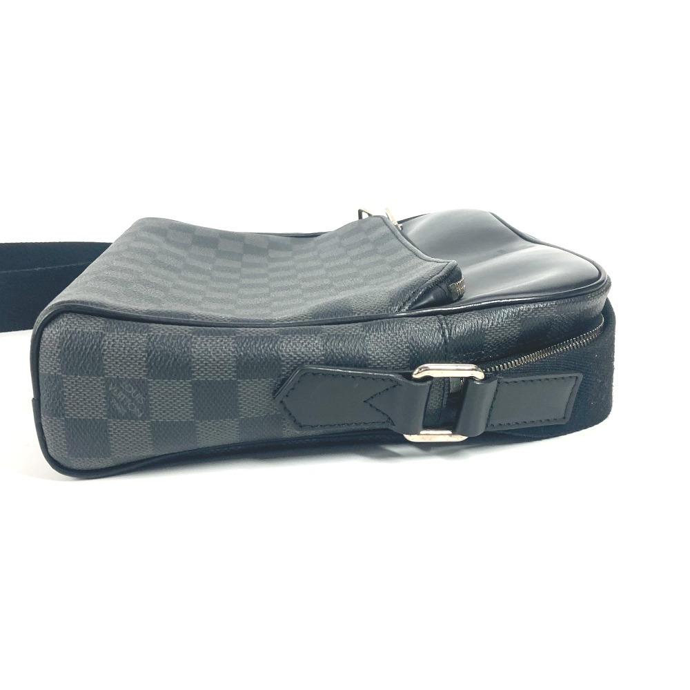 Louis Vuitton N41408 Damier Graphite Dayton PM Messenger Shoulder Bag Black