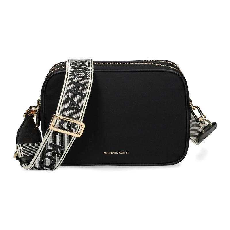 MICHAEL KORS Brand logo adjustable shoulder strap polyester crossbody shoulder bag women s black чёрный