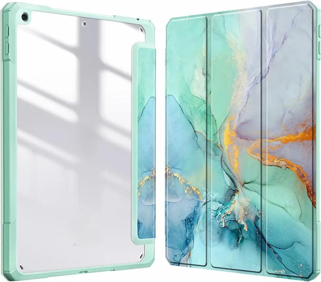 For iPad 10.2 Protective Case with Pen Slot, Acrylic Tablet Cover, Air 4/5