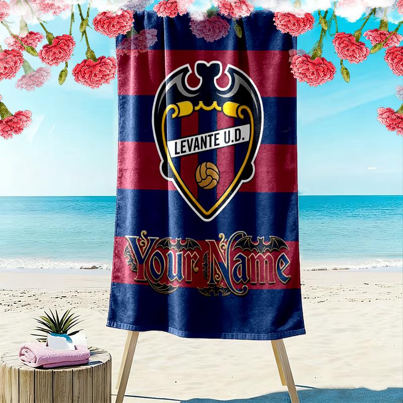 Name Custom Levante UD Print Beach Towel, Large Soft Quick Dry Towel for Beach Camping Swimming