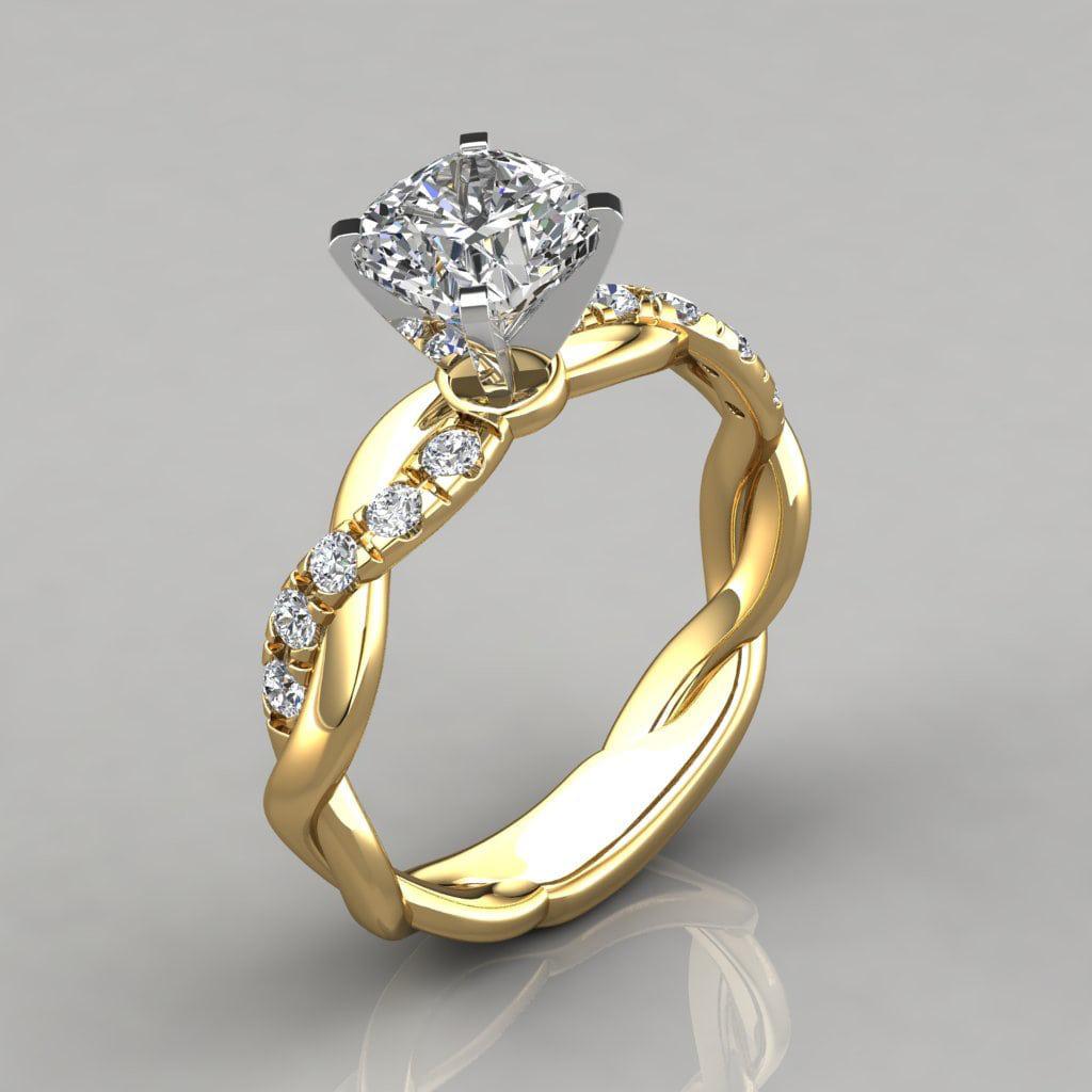 New Rose Princess Ring European and American Engagement Cross Ring