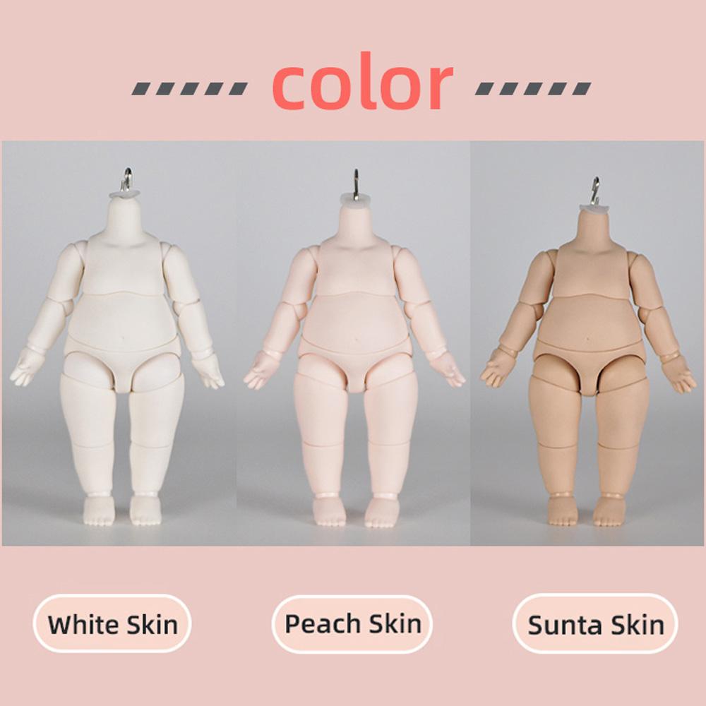 YmY big pear Doll body small 1/6 size S-hook for BJD ob joint Doll Movable body Big Head doll accessories