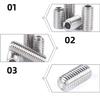 Pack of 20 M6 Hex Socket Set Screws, 304 Stainless Steel Enameled Set Screws (M6*10mm)
