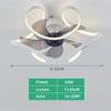 IRALAN Modern Ceiling Fan with Light Home and Decoration Smart Remote Control 50CM LED Large Home Fan