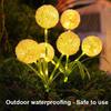 Garden Light Dandelion Design Small Size Lightweight Yard Light Energy-efficient Weatherproof Solar Light Outdoor Decor
